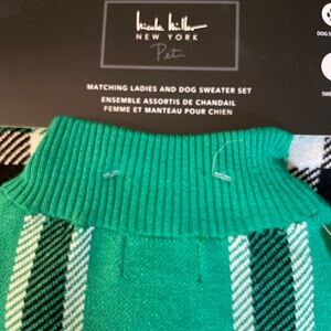 Nicole Miller matching ladies and dog sweater.